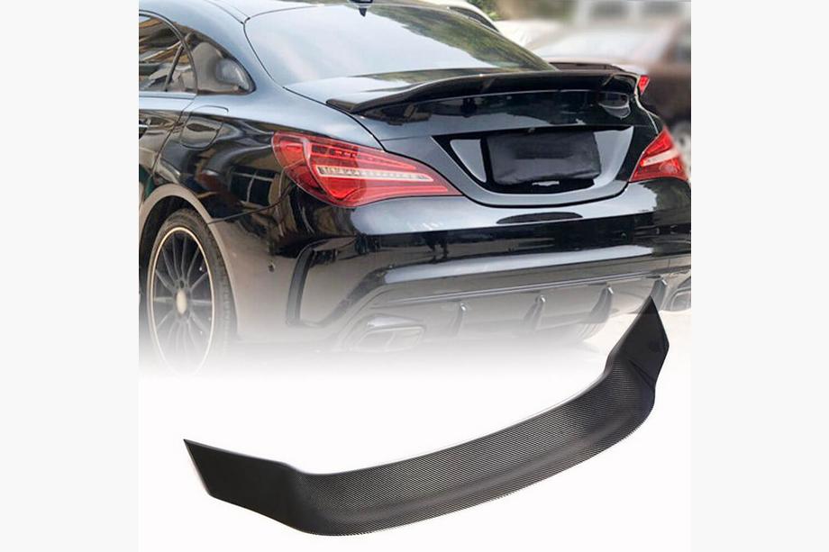 Mercedes CLA C117 2013–2019 Spoiler V4 (SD, kolfiber) Image