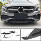 Mercedes CLA C117 2013–2019 Kolfiber frontläpp till stötfångaren (för AMG-Line SD 2017-2019, carbon) foto 1