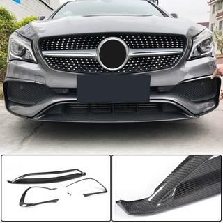Kolfiber frontläpp till stötfångaren (för AMG-Line SD 2017-2019, carbon) foto 1