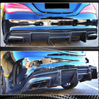 Mercedes CLA C117 2013–2019 Bakre stötfångardiffusor V1 (för AMG-Line / CLA45 AMG, kolfiber) foto 4