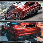 Mercedes CLA C117 2013–2019 Bakre stötfångardiffusor V1 (för AMG-Line / CLA45 AMG, kolfiber) foto 5