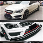Mercedes CLA C117 2013–2019 Frontläpp Lip till främre stötfångare (för CLA45 AMG SD 2013-2015, kolfiber) foto 3