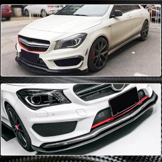 Frontläpp Lip till främre stötfångare (för CLA45 AMG SD 2013-2015, kolfiber) foto 3