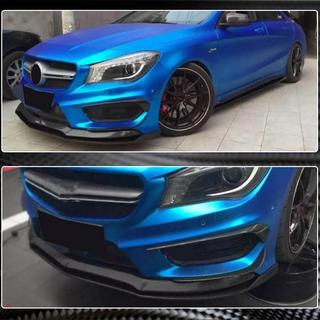 Frontläpp Lip till främre stötfångare (för CLA45 AMG SD 2013-2015, kolfiber) foto 4
