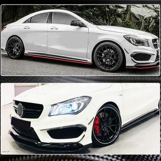 Kolfiberinsatser till främre stötfångare (för CLA45 AMG SD 2013-2016) foto 3