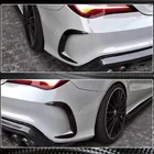 Mercedes CLA C117 2013–2019 Bakre stötfångarinsatser V1 (för AMG-Line / CLA45 AMG SD, kolfiber) foto 3