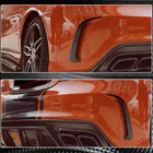 Mercedes CLA C117 2013–2019 Bakre stötfångarinsatser V1 (för AMG-Line / CLA45 AMG SD, kolfiber) foto 4
