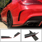 Mercedes CLA C117 2013–2019 Bakre stötfångarinsatser V2 (för AMG-Line / CLA45 AMG SD, kolfiber) foto 1