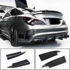 Mercedes CLA C117 2013–2019 Bakre stötfångarinsatser V2 (för AMG-Line / CLA45 AMG SD, kolfiber) foto 2