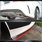 Mercedes CLA C117 2013–2019 Bakre stötfångarinsatser V2 (för AMG-Line / CLA45 AMG SD, kolfiber) foto 8