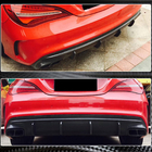 Mercedes CLA C117 2013–2019 Bakre stötfångardiffusor (för AMG-Line / CLA45 AMG 2017-2019, kolfiber) foto 3