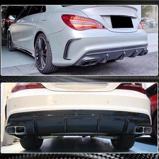 Bakre stötfångardiffusor (för AMG-Line / CLA45 AMG 2017-2019, kolfiber) foto 4