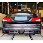 Mercedes CLA C117 2013–2019 Bakre stötfångardiffusor V1 (för AMG-Line / CLA45 AMG 2013-2016, kolfiber) foto 2
