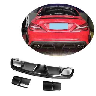 Bakre stötfångardiffusor V1 (för AMG-Line / CLA45 AMG 2013-2016, kolfiber) foto 1