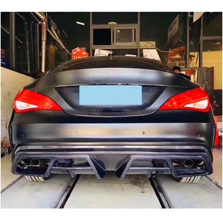 Bakre stötfångardiffusor V1 (för AMG-Line / CLA45 AMG 2013-2016, kolfiber) foto 2