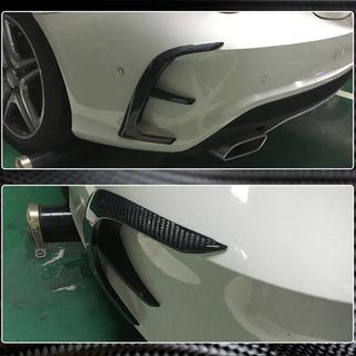 Bakre stötfångarlistor i kolfiber (för AMG-Line / CLA45 AMG SD 2013-2016) foto 4