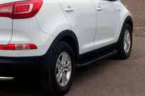 Kia Sportage 2010–2015 Sidosteg Allmond Black (2 st, aluminium) foto 1