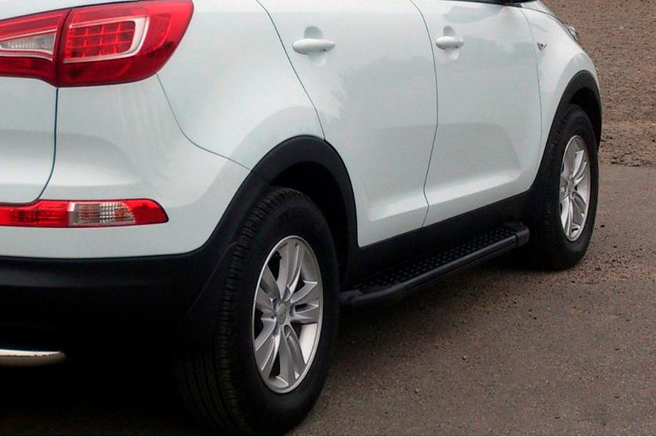 Kia Sportage 2010–2015 Sidosteg Allmond Black (2 st, aluminium) Image