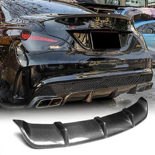 Bakre stötfångardiffuser V2 (för AMG-Line / CLA45 AMG 2013-2016, kolfiber) foto 2