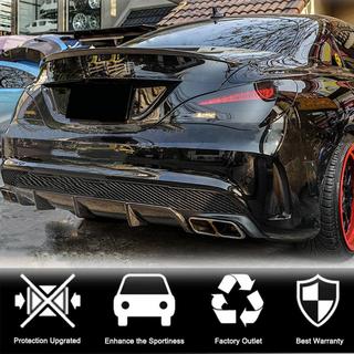 Bakre stötfångardiffuser V2 (för AMG-Line / CLA45 AMG 2013-2016, kolfiber) foto 4