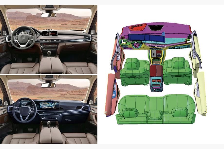 BMW X5 F15 2013–2018 Interiöruppgraderingskit för 2025 Image