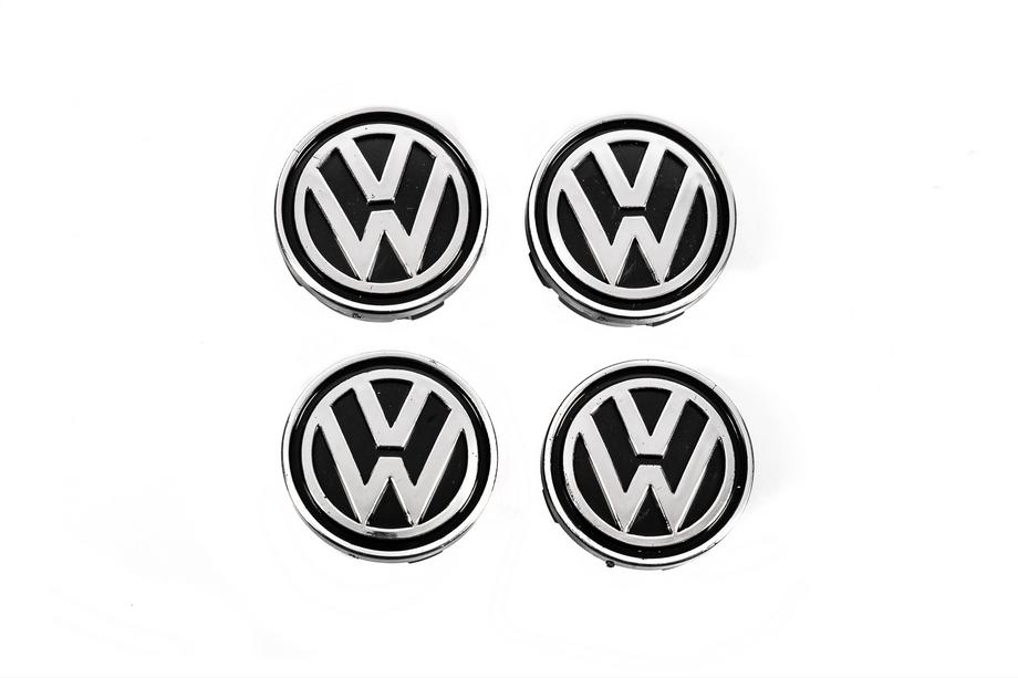 Volkswagen Navkåpor till fälgar 60/55 mm vw6055kolp (4 st) Foto 1
