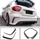 Mercedes A-class W176 2012–2018 Bakre stötfångarlistor (för AMG-Line HB, kolfiber) foto 1