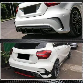 Bakre stötfångarlistor (för AMG-Line HB, kolfiber) foto 3