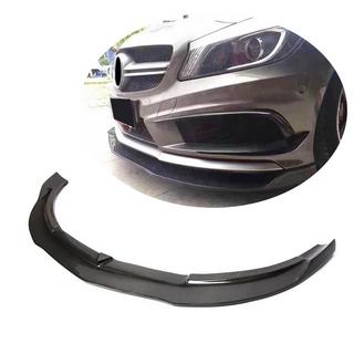 Frontläpp till främre stötfångare Lip V1 (för AMG-Line / A45 AMG HB 2013-2015, kolfiber) foto 1