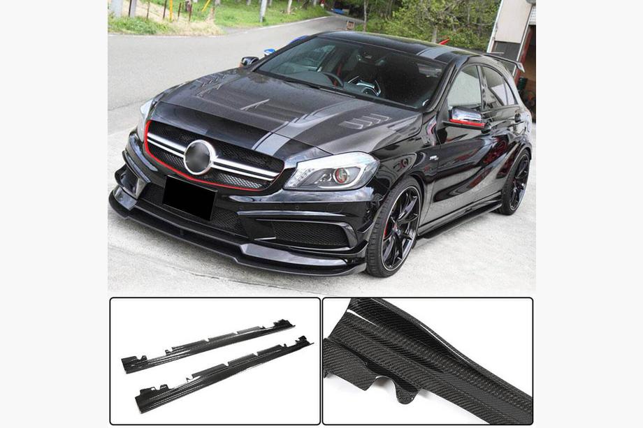 Mercedes A-class W176 2012–2018 Sidokjolar V4 (Kolfiber) Image
