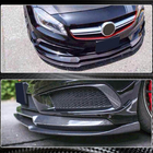 Mercedes A-class W176 2012–2018 Frontläpp till främre stötfångare Lip V2 (för AMG-Line / A45 AMG HB 2013-2015, kolfiber) foto 4