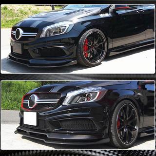 Frontläpp till främre stötfångare Lip V2 (för AMG-Line / A45 AMG HB 2013-2015, kolfiber) foto 3