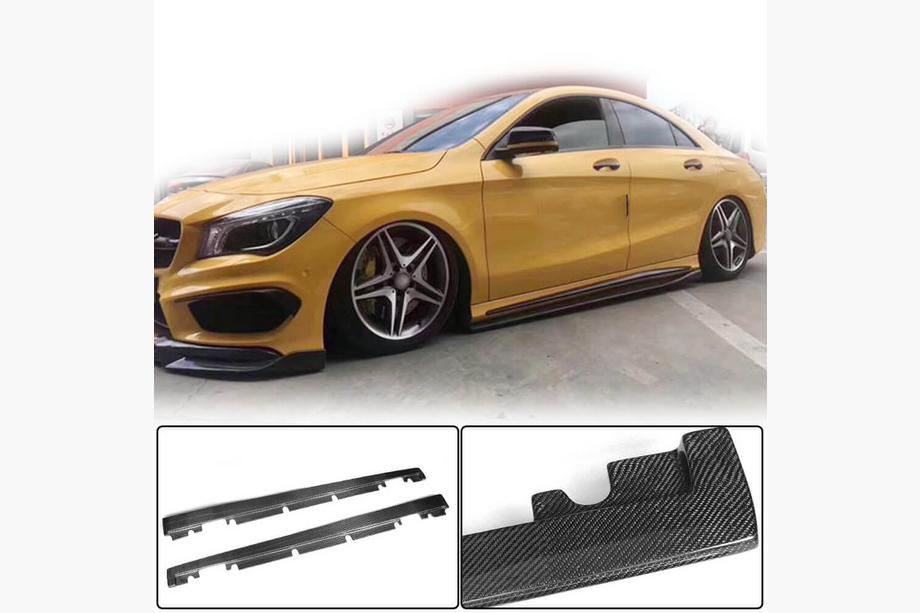Mercedes A-class W176 2012–2018 Sidokjolar V3 (Kolfiber) Image