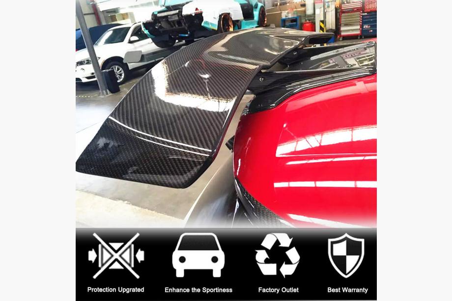 Mercedes A-class W176 2012–2018 Spoiler V2 (för HB, kolfiber) Foto 2