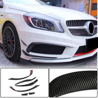 Frontstötfångarinsatser (för AMG-Line / A45 AMG HB 2013-2015, kolfiber) foto 1