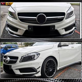 Frontstötfångarinsatser (för AMG-Line / A45 AMG HB 2013-2015, kolfiber) foto 3