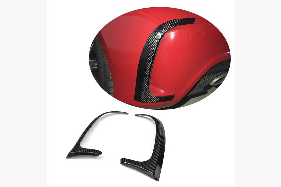 Mercedes A-class W176 2012–2018 Kolfiberlister för bakre stötfångare (för A45 AMG HB 2013-2015) Image
