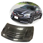 Mercedes A-class W176 2012–2018 Motorhuv (kolfiber) foto 1