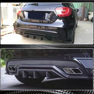 Bakre stötfångardiffusor V2 (för AMG-Line / A45 AMG HB) foto 3