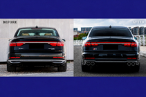 Audi A8 2018– Faceliftkit med byte av strålkastare (för S8 2025) foto 3
