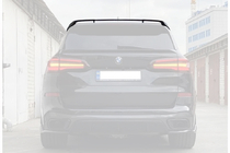 BMW X5 G05 2019–2026 Bakrutspoiler V7 (Blank svart) foto 2