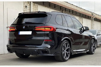 BMW X5 G05 2019–2026 Bakrutspoiler V7 (Blank svart) foto 5