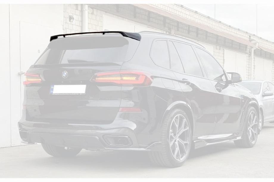 BMW X5 G05 2019–2026 Bakrutspoiler V7 (Blank svart) Image