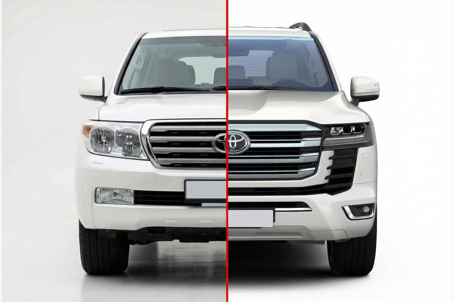 Toyota Land Cruiser 200 2007–2021 Restylingkit för LC 300 High-Line (standardkit) Foto 1