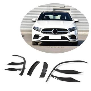 Frontstötfångarens kåpor (för AMG-Line SD 2018-2021, kolfiber) foto 1