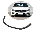 Mercedes A-class W177 2018– Frontläpp till stötfångare Lip V2 (för AMG-Line SD 2018-2021, kolfiber) foto 1