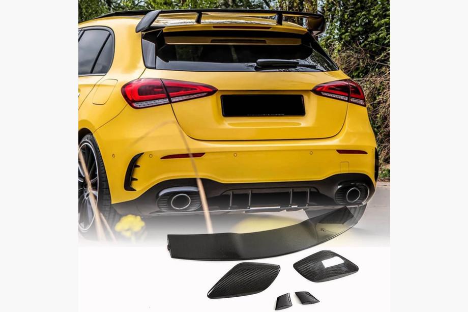 Mercedes A-class W177 2018– Spoiler V3 (för HB, kolfiber) Image