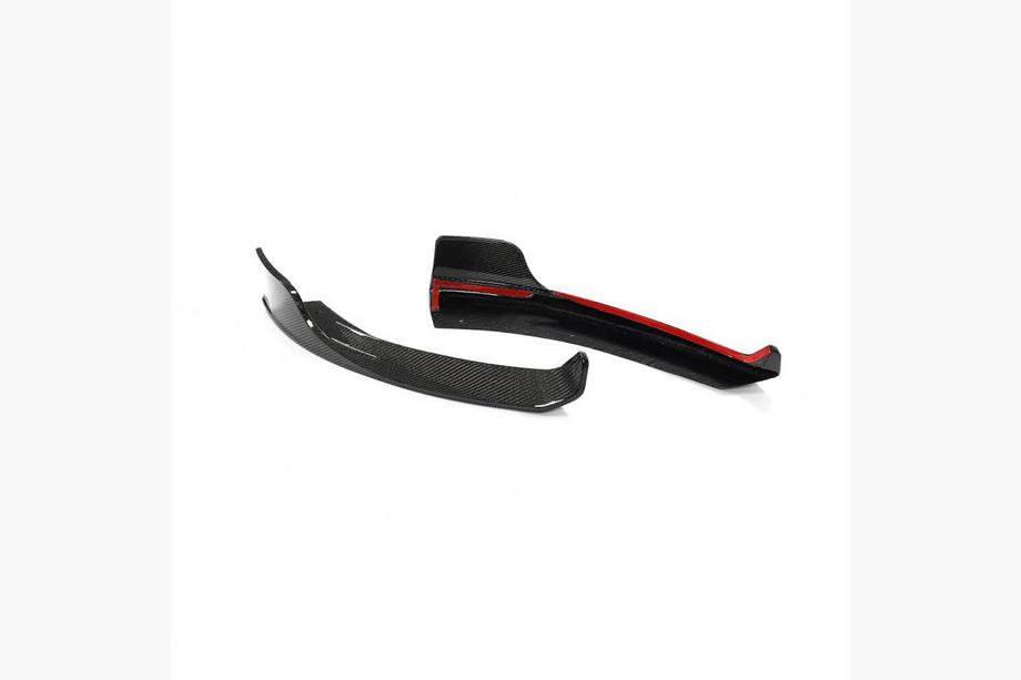 Mercedes A-class W177 2018– Frontstötfångartillägg Flap (för AMG-Line 2018-2021, kolfiber) Foto 4