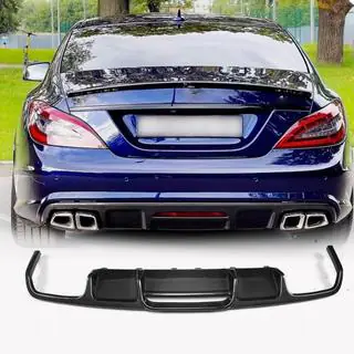Bakre stötfångardiffusor (för Base/CLS63 AMG 2015-2018, kolfiber) foto 1