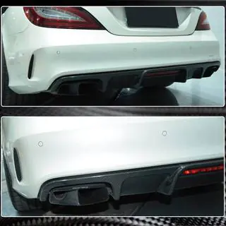 Bakre stötfångardiffusor (för Base/CLS63 AMG 2015-2018, kolfiber) foto 3